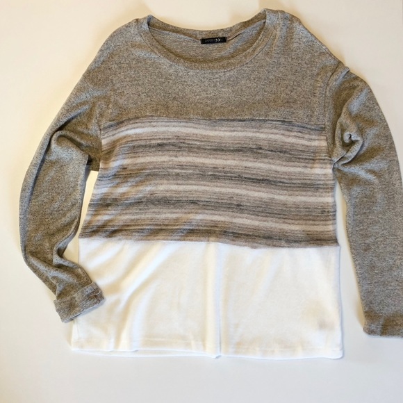 Papermoon Tan Long Sleeve fleece like Knit Top - Picture 3 of 7